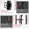 imageC12 Squat Rack for Home Gym 2000LBS Power Rack with Adjustable Pulley System Power Cage Workout Equipment with LAT Pulldown and Training AttachmentBlack