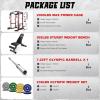 imageC12 Squat Rack for Home Gym 2000LBS Power Rack with Adjustable Pulley System Power Cage Workout Equipment with LAT Pulldown and Training AttachmentRed