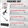 imageC12 Squat Rack for Home Gym 2000LBS Power Rack with Adjustable Pulley System Power Cage Workout Equipment with LAT Pulldown and Training AttachmentRed