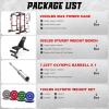 imageC12 Squat Rack for Home Gym 2000LBS Power Rack with Adjustable Pulley System Power Cage Workout Equipment with LAT Pulldown and Training AttachmentRed