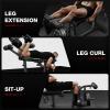 imageJ10 Leg Extension and Curl Machine Adjustable Leg Curl Machine for Home Gym Seated Leg Extension and Lying Curl Machine for Lower Body WorkoutsBlack