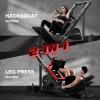 imageLeg Press Hack Squat Machine Leg Machine for Home Gym with Linear Bearing L11 Professional Adjustable Leg Exercise Machine Lower Body SpecialBlack