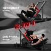 imageLeg Press Hack Squat Machine Leg Machine for Home Gym with Linear Bearing L11 Professional Adjustable Leg Exercise Machine Lower Body SpecialRed