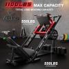 imageLeg Press Hack Squat Machine Leg Machine for Home Gym with Linear Bearing L11 Professional Adjustable Leg Exercise Machine Lower Body SpecialRed