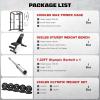 imagePower Cage 2000LBS MultiFunction S11 Power Rack with LAT Pulldown Squat Rack with Adjustable Pulley System and More Training Attachments Weight Workout Machine for Home Gym260LB Black Weights Package