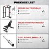 imagePower Cage 2000LBS MultiFunction S11 Power Rack with LAT Pulldown Squat Rack with Adjustable Pulley System and More Training Attachments Weight Workout Machine for Home GymHome Gym Package