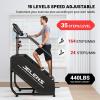 imageStair Stepper Machine with LED Screen 440 LBS Commercial Grade Stair Climber Exercise Machine for Home with 15 Resistance Levels for Cardio 24164 StepsMinute Classical
