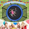 imageTrampoline 8FT 10FT 12FT 14FT 15FT Outdoor Trampolines with Enclosure Net and Ladder Recreational AntiRust Trampolines for Kids and Adults ASTM ApprovedBlue