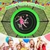 imageTrampoline 8FT 10FT 12FT 14FT 15FT Outdoor Trampolines with Enclosure Net and Ladder Recreational AntiRust Trampolines for Kids and Adults ASTM ApprovedGreen