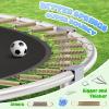 imageTrampoline 8FT 10FT 12FT 14FT 15FT Outdoor Trampolines with Enclosure Net and Ladder Recreational AntiRust Trampolines for Kids and Adults ASTM ApprovedBlack