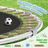 imageTrampoline 8FT 10FT 12FT 14FT 15FT Outdoor Trampolines with Enclosure Net and Ladder Recreational AntiRust Trampolines for Kids and Adults ASTM ApprovedBlue