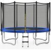 imageTrampoline 8FT 10FT 12FT 14FT 15FT Outdoor Trampolines with Enclosure Net and Ladder Recreational AntiRust Trampolines for Kids and Adults ASTM ApprovedBlue