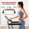 imageTreadmill for Home Walking Pad Treadmill with Incline 2in1 Portable Walking Pad with Handle Bar 330LBS Weight Capacity 25HP Folding Treadmills with Gesture Sensing Control Silver