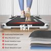 imageTreadmill for Home Walking Pad Treadmill with Incline 2in1 Portable Walking Pad with Handle Bar 330LBS Weight Capacity 25HP Folding Treadmills with Gesture Sensing Control Silver