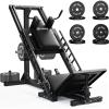 imageLeg Press Hack Squat Machine Leg Machine for Home Gym with Linear Bearing L11 Professional Adjustable Leg Exercise Machine Lower Body SpecialBlack