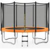 imageTrampoline 8FT 10FT 12FT 14FT 15FT Outdoor Trampolines with Enclosure Net and Ladder Recreational AntiRust Trampolines for Kids and Adults ASTM ApprovedOrange