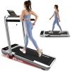 imageTreadmill for Home Walking Pad Treadmill with Incline 2in1 Portable Walking Pad with Handle Bar 330LBS Weight Capacity 25HP Folding Treadmills with Gesture Sensing Control Silver