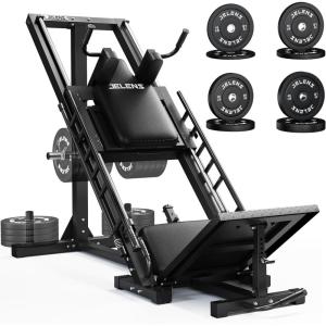 imageLeg Press Hack Squat Machine Leg Machine for Home Gym with Linear Bearing L11 Professional Adjustable Leg Exercise Machine Lower Body SpecialBlack