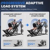 image:imageJELENS L20 4in1 Leg Press Hack Squat Machine Combo for Home Gym  45 Leg Press Hack Squat Reverse Hack amp Calf Raise 1500LB Capacity Leg Exercise EquipmentBLACK