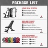 image:imageJELENS HM01 Home Gym System 150LB Weight Stack Smith Machine with LAT PullDown amp Leg Press AllinOne Strength Training Equipment Workout Station for WorkoutBlack