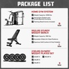 image:imageJELENS HM01 Home Gym System 150LB Weight Stack Smith Machine with LAT PullDown amp Leg Press AllinOne Strength Training Equipment Workout Station for WorkoutBlack