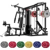 image:imageJELENS HM01 Home Gym System 150LB Weight Stack Smith Machine with LAT PullDown amp Leg Press AllinOne Strength Training Equipment Workout Station for WorkoutBlack