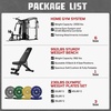 image:imageJELENS HM01 Home Gym System 150LB Weight Stack Smith Machine with LAT PullDown amp Leg Press AllinOne Strength Training Equipment Workout Station for WorkoutBlack