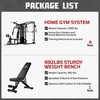 image:imageJELENS HM01 Home Gym System 150LB Weight Stack Smith Machine with LAT PullDown amp Leg Press AllinOne Strength Training Equipment Workout Station for WorkoutBlack