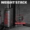 image:imageJELENS HM01 Home Gym System 150LB Weight Stack Smith Machine with LAT PullDown amp Leg Press AllinOne Strength Training Equipment Workout Station for WorkoutBlack