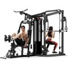image:imageJELENS HM01 Home Gym System 150LB Weight Stack Smith Machine with LAT PullDown amp Leg Press AllinOne Strength Training Equipment Workout Station for WorkoutBlack