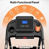 image:imageJELENS Treadmill for Home with 015 Auto Incline Foldable Walking Pad Treadmill with 330LBS Weight Capacity and Pulse Sensors 30HP Quiet Walking Pad with App and LCD DisplayBlack