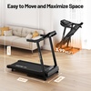 image:imageJELENS Treadmill for Home with 015 Auto Incline Foldable Walking Pad Treadmill with 330LBS Weight Capacity and Pulse Sensors 30HP Quiet Walking Pad with App and LCD DisplayBlack